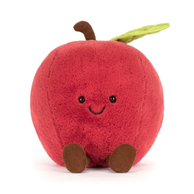 Afbeelding van Jellycat Amuseables appel knuffel in de kleur Rood