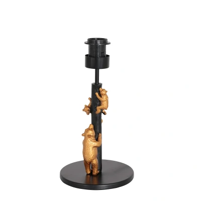 Afbeelding van Anne Lighting Animaux tafellamp zwart metaal 33 cm hoog