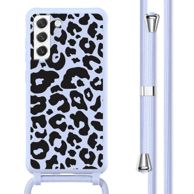 Afbeelding van Samsung Galaxy S21 FE Hoesje Siliconen en TPU (zacht) imoshion Softcase/Koordhoesje/Backcover Animal Lila Telefoonhoesje