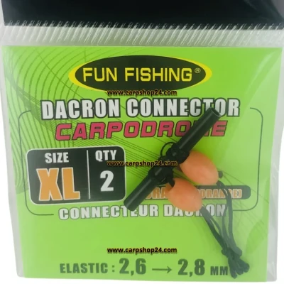 Afbeelding van Fun Fishing Dacron Connector (2 pcs) Maat : Xlarge