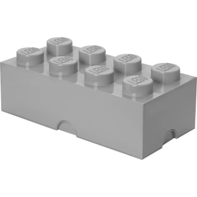 Afbeelding van Opbergbox Lego Brick 8 Grijs