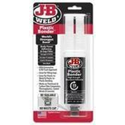 Afbeelding van JB WELD Black Plastic Bonder, zeer sterk lijmproduct op Urethaan basis tbv bumpers, spoilers, diffusers en ook Carbon te repareren. INCL. ONTVETTER IN VERSTUIVER FLACON