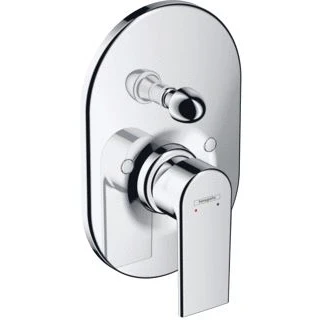 Afbeelding van hansgrohe vernis shape inbouw badmengkraan chroom 71458000