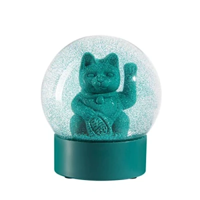 Afbeelding van Donkey Droombol Gelukskat Lucky Cat Maneki Neko groen