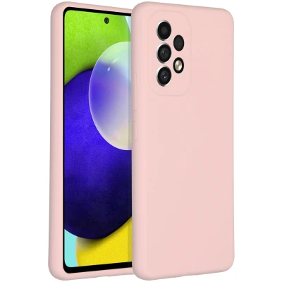 Afbeelding van Samsung Galaxy A53 Hoesje Siliconen en TPU (zacht) Accezz Softcase/Backcover Roze Telefoonhoesje