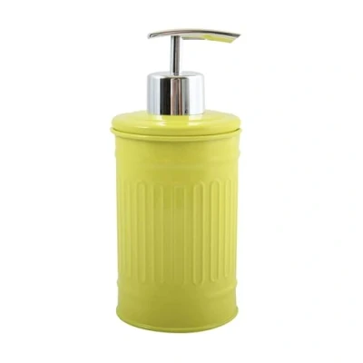 Afbeelding van MSV Zeeppompje/dispenser Industrial metaal appelgroen 7.5 x 17 cm 250 ml Zeeppompjes