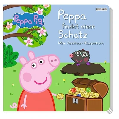 Afbeelding van Peppa Pig: findet einen Schatz Mein Abenteuer Klappenbuch: Pappbilderbuch mit Klappen