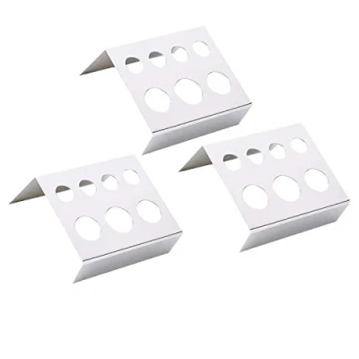 Afbeelding van 3 Stks Tattoo Inkt Bekerhouder 7 Gaten Rvs Pigment Cap Rack Container Houder Stand voor Make up Accessoires Levert