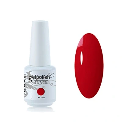 Afbeelding van Vishine Soak Off nagellak 8ml, semi permanent, UV, LED, gel, manicure, onderlak, donkerroze (1479)
