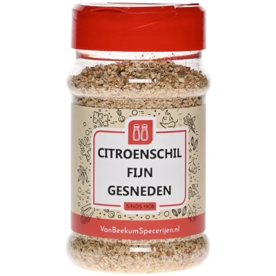 Afbeelding van Van Beekum Specerijen Citroenschil Fijn Gesneden Strooibus 100 gram