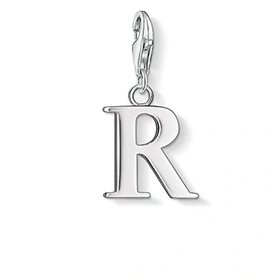 Afbeelding van Thomas Sabo Bedelhanger voor dames R letter Charm Club 925 sterling zilver 0192 001 12