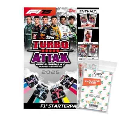 Afbeelding van Bundel met Topps Turbo Attax Formule 1 2025 Trading Cards + Exclusieve Collect it hoezen (1 starter)