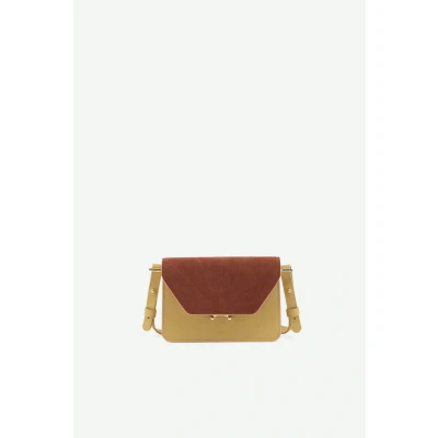 Afbeelding van Sticky Lemon The Sis Club Shoulderbag La Promenade Madeleine Beige Croissant Brown