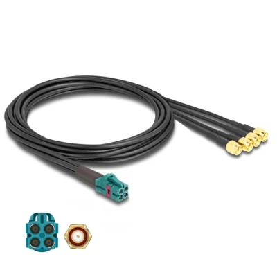 Afbeelding van Delock Kabel Mini FAKRA Z Buchse quad zu 4 x SMA Stecker B Typ HQ pr