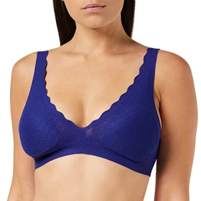 Afbeelding van Sloggi Dames ZERO Feel Lace Bralette Blue Ink XS