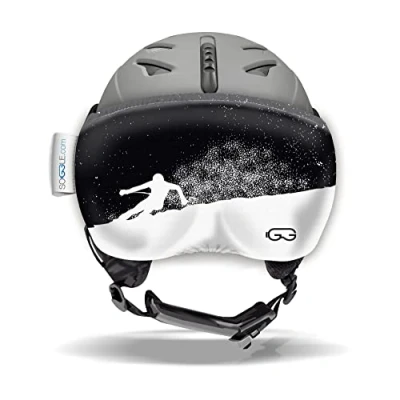 Afbeelding van Soggle Vizor Vizier bescherming voor vizierhelmen (skihelmen), kleur: Black White Skier