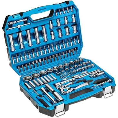 Afbeelding van Gereedschapset Hogert HT1R432; 1/4&quot;; 1/2&quot;; 112 eenheden