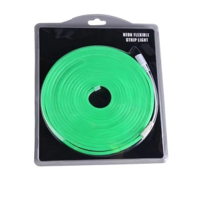 Afbeelding van Jandei Flexibele neon led lichtstrip 12V, 5M 6x12mm 120 leds/meter. Knip elke 2,5 cm af. Decoratie voor binnen en buiten, perfect thuis, zakelijk, borden... (Groente)