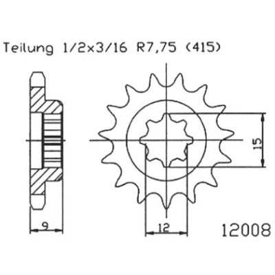 Afbeelding van Esjot Tandwiel Voor 11T 415
