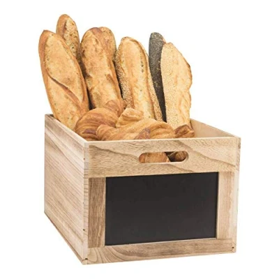 Afbeelding van Krijtbord securit krat hout bruin