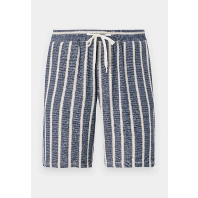 Afbeelding van Jack &amp; Jones Jpstjaiden COBA Stripe Shorts, Heren, Maat: XS, Ocean cavern
