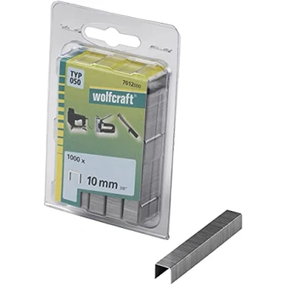 Afbeelding van wolfcraft Nieten met brede rug, type 050 I 7012000 Ideaal voor het bevestigen van stoffen, textiel en dunne houten latjes