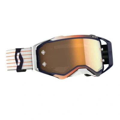 Afbeelding van Scott 2023 Prospect Crossbril Blauw / Wit (Lens: Goud Chrome Works)