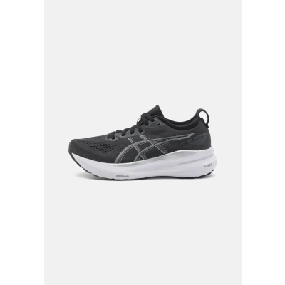 Afbeelding van Asics Gelkayano 31 Hardloopschoenen voor op de weg, Dames, Maat: 38, Black/pure silver Textiel/ synthetisch