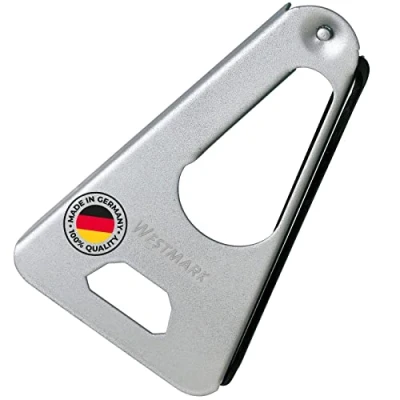 Afbeelding van Westmark Multi opener met rubberen band, pot , blik en flesopener, lengte: 17 cm, staal/rubber, Twist, zilver, 10502270
