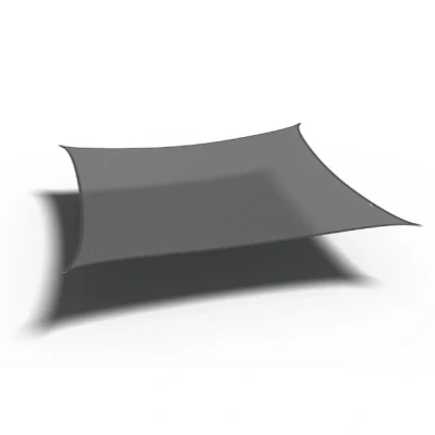 Afbeelding van Platinum Sun &amp; Shade Coolfit Schaduwdoek Vierkant 500 Antraciet Grijs Zonwering