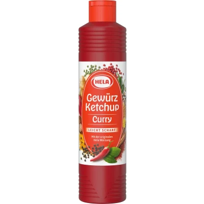 Afbeelding van Hela Kruidenketchup Curry licht kruidig 800 ml Doos 12 fles