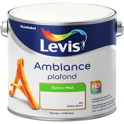Afbeelding van Levis Ambiance Plafondverf Extra Mat Wit 2.5L