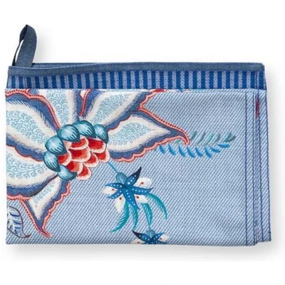Afbeelding van Theedoek Pip Studio Flower Festival Blue 50 x 70 cm