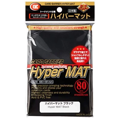 Afbeelding van KMC Sleeves Hyper Matte Black (80 stuks)