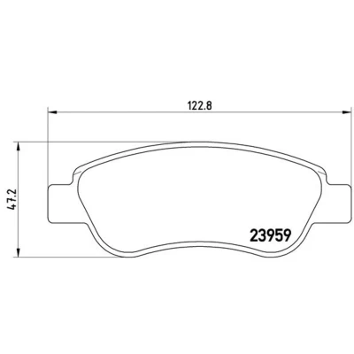 Afbeelding van Brembo Remblokset P 61 081