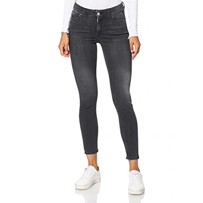 Afbeelding van Replay Luzi Skinny Fit damesjeans met power stretch, donkergrijs 097, 28W / 30L