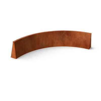 Afbeelding van Geroba Fronta Keerwanden cortenstaal binnenbocht L150 x B150 H20 cm