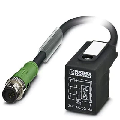 Afbeelding van Phoenix Contact SAC 3P M12MS/3,0 PUR/BI 1L Z 1400775 Inhoud: 1 stuk(s)