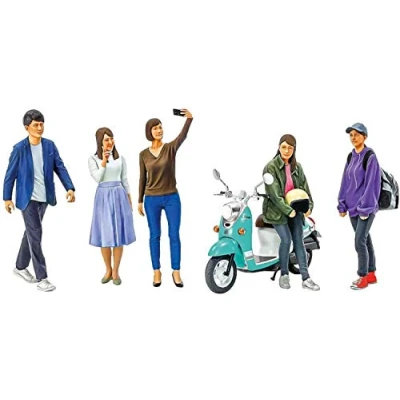 Afbeelding van 1:24 Tamiya 24356 Campus Friends Set II Plastic Modelbouwpakket