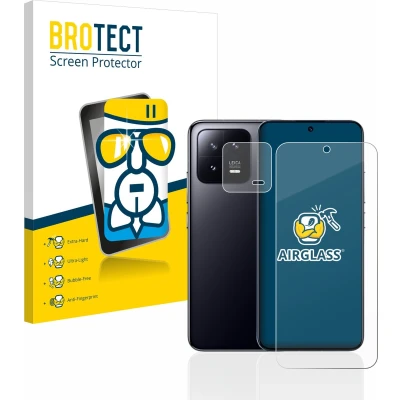 Afbeelding van BROTECT Screenprotector voor Xiaomi 13 (Voor+Camera) Folie Beschermfolie Beschermglas transparant