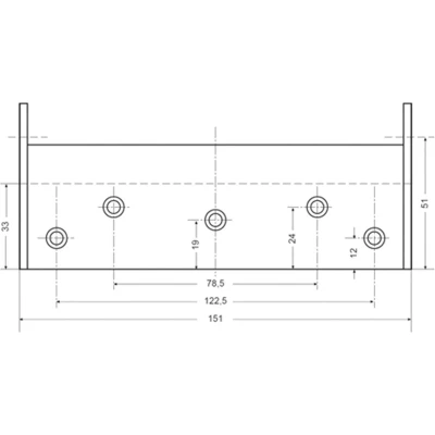 Afbeelding van Fridavo bommerscharnier 150 mm dubbelwerkend verz. 2 stuks
