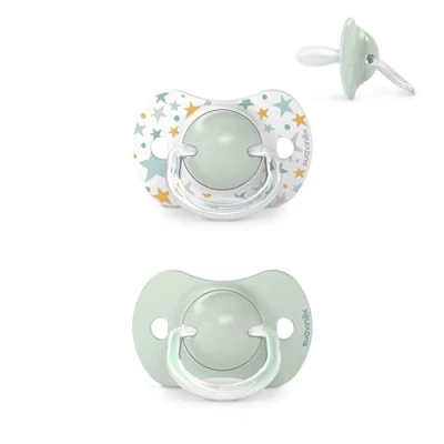 Afbeelding van Suavinex Dreams Reversible Duo Blue 6 18m 2 stuks Silicone Fopspenen SXSDP2083126