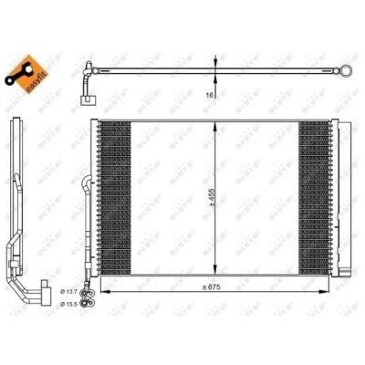 Afbeelding van Condensor, airconditioning NRF 350324