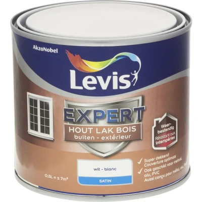 Afbeelding van Levis Expert Lak Buiten Zijdeglans 0,5l Wit