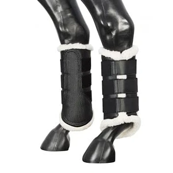 Afbeelding van Pfiff flextrainers met kunstbont Elda zwart L