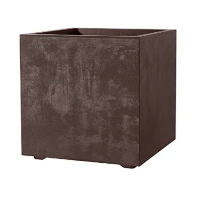 Afbeelding van Kreher XL plantenbak Millennium in verschillende formaten en kleuren. Geweldige natuursteen look bruin of antraciet! Gemaakt van robuust kunststof! (73 liter (rechthoekig) antraciet)