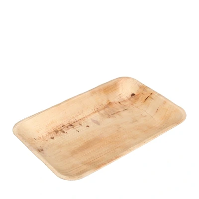 Afbeelding van Bio Futura Thali Premium Palmblad Bord Cuadra 24 x 16 cm 100 stuks Duurzaam