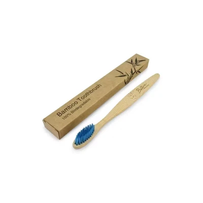 Afbeelding van Betereproducten Bamboe Tandenborstel voor Volwassenen Blauw, 1 stuks