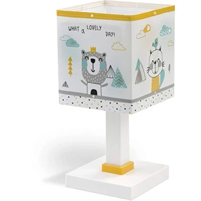 Afbeelding van Dalber kinder tafellamp Bureau kinderkamer kinderlamp Hello Little dieren