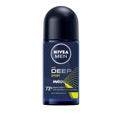 Afbeelding van NIVEA MEN Deep Sport Deodorant Roller Anti Transpirant Deo roll on 6 x 50ml Voordeelverpakking